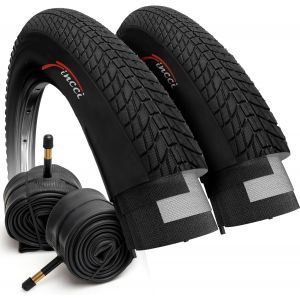 Subzonal-Pneu Pliable Bmx 20 X 1.75 Pouces - Set Pneus Pliable 20 X 1.75 Pouces Avec Chambre &Agrave; Air 20 Schrader Pour Bmx Freestyle, V&eacute;lo Enfant 20 Pouces, Vtt, Montagne & Course Velo - Paquet De 2 - Neuf