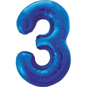 Ayuhr-Party - 55733 - Ballon Géant - Numéro 3 - 86 Cm - Rose - Neuf