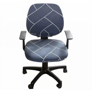 Housse extensible pour chaises de bureau et de gaming, housse &eacute;lastique pour chaises pivotantes, lavable en machine - Neuf