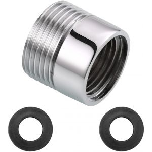 CHECARZHN--NO1-Réducteur 3/4"" Vers 1/2"", 1 Pièce Adaptateur 3/4"" Vers 1/2"", Réducteur, Raccord Fileté En Acier Inoxydable, Raccords Filetés Mâles, Convient Pour L'Industrie, Avec 2 Joints - Neuf