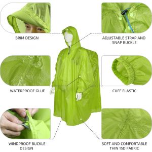 Sac D'escalade LéGer Et RéSistant à L'eau, Sac à Dos ImperméAble, Couverture De Pluie Pour Camping RandonnéE Voyage - Neuf