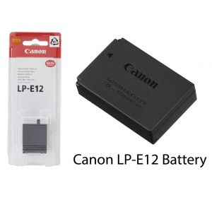 CANON LP-E12 batteries lithium-ion rechargeables compatibles avec appareils photo Canon EOS M Compact System : EOS 100D, Kiss X7, M2, SL1, EOS-M, M10, M100, M50, PowerShot SX70 HS - Neuf