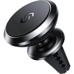 Support Téléphone Voiture Magnétique - Porte Smartphone Voiture Aimanté Rotation 360° Accroche Portable Forts Compatible Avec Iphone/Samsung/Huawei/Gps Etc. - Noir[Car781025] - Neuf