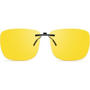 Clip Polarisé Sur Les Lunettes De Conduite De Nuit Anti-Éblouissantes, Minimise Efficacement L'éblouissement Des Phares Venant En Sens Inverse - Neuf