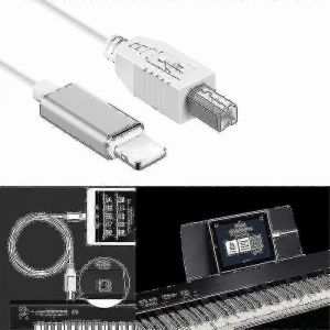 Lightning vers Type-b Convertisseur de clavier Midi Câble USB 2.0 pour Iphone 7 8 X Ipad - Neuf