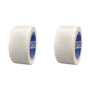 Eryi-Ruban Toilé Américain, Duct Tape, 50 Mm X 25 Mètres, Imperméable, Réparations Et Bricolage, Isolant, Pour Tous Types De Réparations (Blanc) (Lot De 2) - Neuf