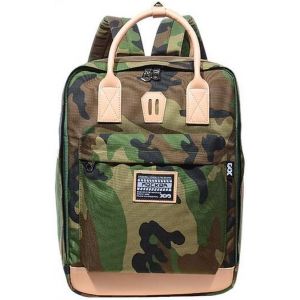 ChenQuanSarl-Sac À Dos Pour Homme Camouflage Vert De 15 L - Sac À Dos Camouflage Décontracté Avec Poignées Et Détails Beige Contrasté, Léger Et Résistant Pour L'École, Le Travail Et Les Loisirs - Neuf