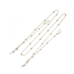 Pendentif En M&eacute;tal Pour Lunettes, Lunettes, Lunettes De Soleil, Non Ald, Porte-Bijoux, Lani&egrave;re Collier, Nouvelle Mode--Gold-70cm - Neuf