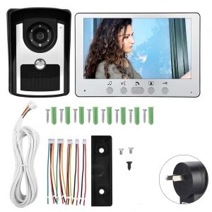 Sonnette video filaire TFT 7 pouces, interphone video, securite domestique, prise AU 110 V-240 V - Neuf