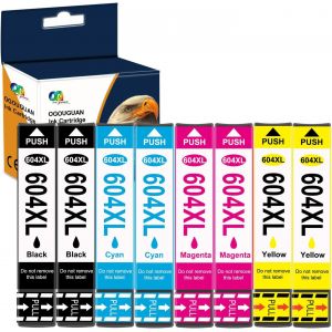 OGOUGUAN 604XL Cartouche d'encre Compatible Epson 604XL 604 XL pour XP-2200 XP-2205 XP-3200 XP-3205 XP-4200 XP-4205 WF-2910 WF-2930 WF-2935 WF-2950 (2x Noir, 2x Cyan, 2x Magenta, 2x Jaune) - Neuf