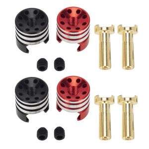 4Pcs / Set Batterie Dissipateur Thermique Bullet Plugs & Grips Kit 50mm 40mm 35mm Pour 1/10 Tout-Terrain Camion RC Voiture Accessoires Mise &agrave; niveau Pi&egrave;ce Nouveau - Neuf