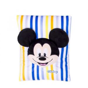 Cuscino Con Applicazione Mickey Mouse Giallo E Blu - Neuf