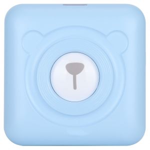Imprimante de poche USB thermique portable Mini photo Question erronee Fournitures de bureau A6 Bleu 304 dpi - Neuf