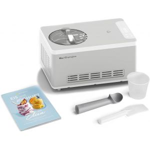 lbgwp60-Springlane Sorbetière Et Yaourtière Elisa 2,0 L Avec Compresseur Auto-Refroidissant 180 W (Argent, Avec Accessoires) - Neuf