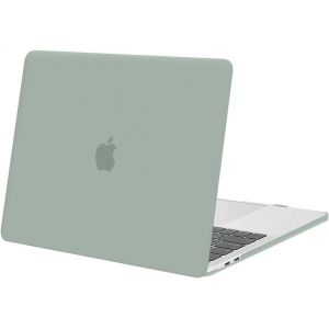 Coque Compatible avec MacBook Pro 13 Pouces 2024 2023 2022-2016 M2 M1 A2338 A2289 A2251 A2159 A1989 A1706 A1708 avec/sans Touch Bar, &Eacute;tui de Protection Plastique Case Rigide, Vert Antique - Neuf