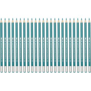 Eryi-Crayon Aquarelle, 24 Crayons Solubles Pour Mélanger, Colorier, Dessiner, Peindre, Bleu Vif - Neuf