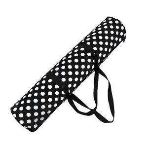 Sac De Transport Élégant Pour Tapis De Yoga Rond À Pois ¿ Sac Étanche À Fermeture Éclair Avec Sangles Confortables Pour Les Amateurs De Yoga - Neuf