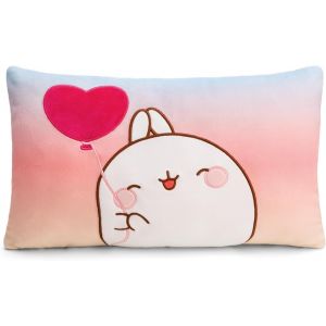 Cauc-Coussin Molang Rectangulaire 43x25 Cm Coloré - Coussins En Peluche Doux Pour Les Garçons, Les Filles, Les Bébés - Idéal Pour La Maison, La Maternelle Ou En Déplacement - 61677 - Neuf