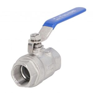 Vanne &agrave; bille &agrave; passage Int&eacute;gral de 3/4 de Pouces en Acier Inoxydable Filetage Interne, 1000 WOG clapet pour l'Eau de l'Huile du Gaz avec le Bleu Poign&eacute;es de Verrouillage - Neuf