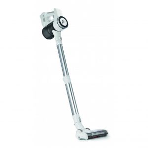 KitchenChef CL.ASPSTAT300W aspirateur balai et balai &eacute;lectrique Batterie Sec HEPA Sans sac 0,5 L Gris, Blanc 2,5 Ah - Neuf