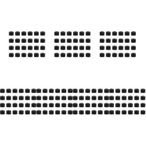 168 Bouchons De Tuyau Noirs Durables Pour Baby-Foot - Ajustement Universel, Installation Facile, Am&eacute;liorent Le Gameplay Et L'esth&eacute;tique, 168 Pi&egrave;ces - Neuf