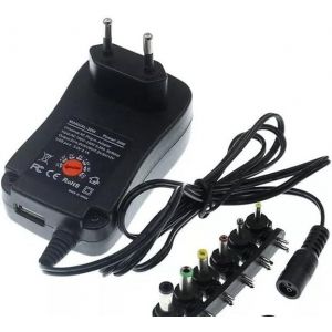 VIDOELETTRONICA Alimentation universelle 3 V 4,5 V 5 V 6 V 7,5 V 9 V 12 V 1000 MA 12 W Max 8 adaptateurs - Neuf