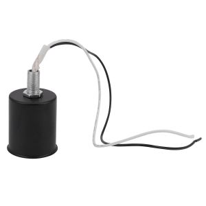 E27 Base À Vis En Céramique Bulbe Led Ronde Douille De Lampe Adaptateur Support De Lampe En Métal Avec Fil - Neuf