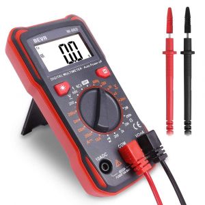 KALANKA-Multimètre Numérique 9 en 1,Testeur de Batterie Avec Autonomie Automatique Jusqu'à 600V,Testeur Électrique AC/DC Tension/DC Courant/Résistance/Capacité/DIODE,Pince de Courant,Voltmètre,Wattm - Neuf