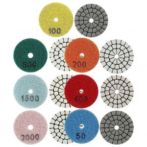 1pc 2 Pouces 50mm Diamant Tampon De Polissage À Sec Pour Marbre Granit Quartzite Verre Olishing Broyage À Sec Outils Électriques Pièces - Neuf