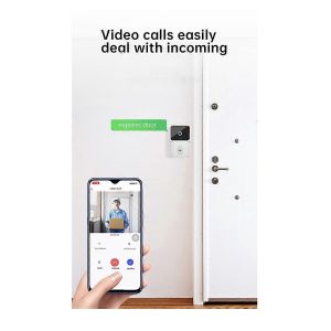 Tuya WiFi Doorbell Vidéo Sonnette Bidirectionnelle Conversation Caméra de Vision Nocturne - Neuf