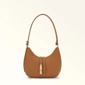 Furla Sac Bandouli&egrave;re S Goccia Cuir Marron - Neuf