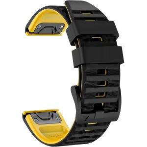 Pour Garmin Fenix 6X, 26Mm Soft Silicone Strap Pour Fenix7X Pro/Fenix 7X/Fenix 6X/6X Pro Fenix 5X/5X Plus Fenix 3/3 Hr - Neuf