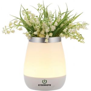 Dimmable Led Vase Lamp 3 Modes Warm White Nightlights Touch Bed Lampe De Bureau Pour Enfants Enfants Baby Light Et Bedroom Décoration De Salon Rechargeable - Neuf
