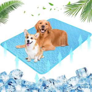 Tapis Rafraîchissant Pour Chien,Tapis De Refroidissement Chien,Grand Tapis Rafraîchissant,Multifonctionnelle Tapis Refroidissant Chien,Idéal Pour Chiens Et Chatspour Rester Au Frais Cet Été (L) - Neuf