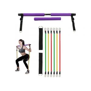 Corde Extensible Pilates Avec Bandes De R&eacute;sistance Et Sangles R&eacute;glables Pour Entra&icirc;nements &Agrave; Domicile - Neuf