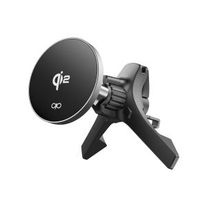 Chargeur sans fil voiture MagSafe 15W Qi2 Support Ventilation Noir - Neuf