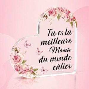 Ershi-Cadeau Mamie Cadeau Fete Des Grand Mere Plaque Acryliques Cadeau Grand Mere Cadeau Anniversaire Mamie Cadeau Pour Mamie Anni[1959] - Neuf