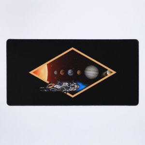 Grand Tapis de Souris Gaming pour Bureau Rocinante - Système solaire - Noir - Science-fiction 75x40cm Antidérapante Clavi - Neuf