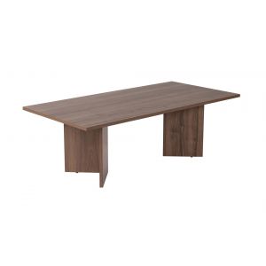 Table basse en bois "Sabin" - 60 x 119 x 40 cm - Noyer - Neuf