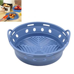 Panier &Agrave; Friteuse &Agrave; Air Pliable Rond En Silicone, Plaque De Cuisson Pour Four, Rev&ecirc;tement Pour Moule - Neuf