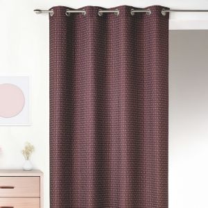 Rideau &Eacute;pais En Jacquard Uni &Agrave; Reliefs - Neuf