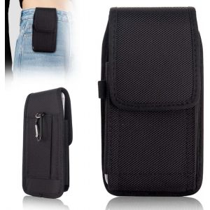 KALANKA-1 &Eacute;tui De Ceinture pour T&eacute;l&eacute;phones Portables Noir, Pochette Ceinture Universelle Homme, Housse Molle avec Clip, Taille Standar - Neuf