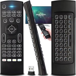 ChenQuanSarl-Air Mouse Télécommande Avec Clavier 2,4 Ghz Portable Sans Fil Télécommande Universelle Idéale Pour Windows Xp Vista 7 Mac Linux Android Pour Pc Portable Android Tv Box Smart Tv - Neuf