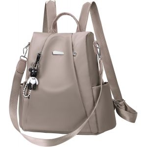 nzqaf-Petit Sac a Dos Antivol Femme, Sacs à Main Portés Dos Elégant Léger, Sacoche Bandoulière pour Voyage Travail Loisirs Université L'école Collège - Neuf