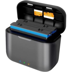 Hub De Chargeur De Batterie Rapide Pour X3,Station De Stockage De De Batterie Portable &Agrave; 2 Canaux Avec Emplacements Pour Carte Sd Misro Et C&acirc;ble Usb De Type C - Neuf