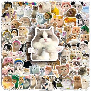 100 Stickers Mignons de Chats Kawaii - Autocollants Chat Adorables et Colorés - Stickers Chat pour Décorer Carnets, Ordinateurs et Plus, Autocollant Kawaii pour Tous les Amoureux des Chats - Neuf
