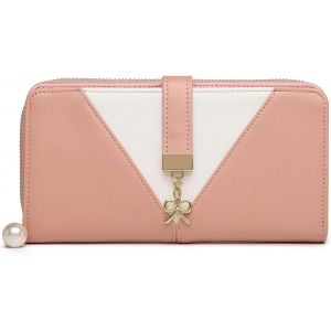 Portefeuille Long Pour Femme En Simili Cuir - Élégant Avec Fermeture Éclair, Compartiments Cartes Et Poche Téléphone Pour Noël Et Les Fêtes - Neuf