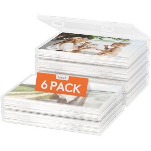Dda-Boite Rangement Photos 5r, 6 Box Photo 13 X 18 Cm, Petite Boite De Rangement Plastique Avec Poignée, Boite Transparente, Boite Rangement Perles, Rangement Carte, Storage Box Lego - Neuf