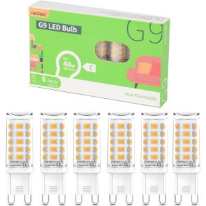 Kalanka-Ampoule G9 Led 3w Blanc Chaud 2700k (Lot De 6), &iquest;&iquest;Quivalente &iquest;&iquest; 40w Halog&iquest;&iquest;Ne, 480lm Classe &iquest;&iquest;Nerg&iquest;&iquest;Tique C, Sans Scintillement, Non Dimmable, Id&iquest;&iquest;Ale Pour Cuisine, Salle De Bain Et Bureau. - Neuf