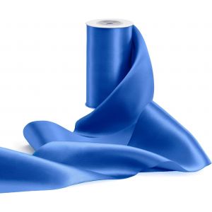 Ruban De Satin Bleu Roi Double Face De 10 Cm De Large Pour Emballage Cadeau, Chaise De Mariage, Concours De Beauté, Fabrication De N?uds, Décoration De Fête De Noël, Kit De Cérémonie De - Neuf